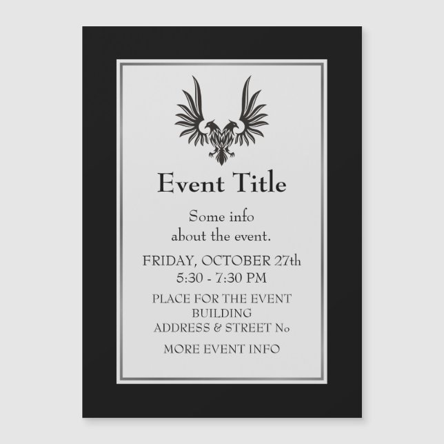 Adler mit zwei Köpfen Magnetkarte (Vorderseite)