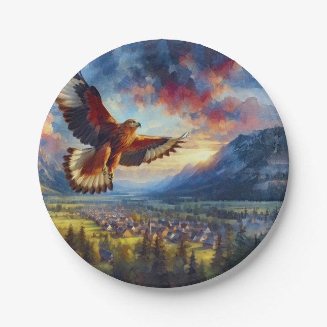Adler Pappteller (Vorderseite)