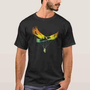 Adler Paragleiter Retro-Design T-Shirt