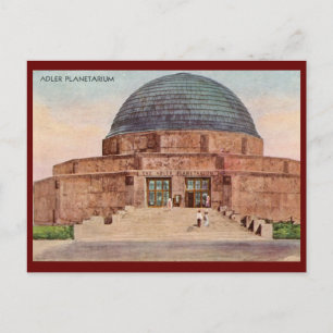 Adler Planetarium, Chicago 1933 Vintage Postkarte