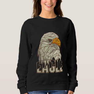 Adler Polygon Vogel Liebe Falknerei Falken Ornitho Sweatshirt
