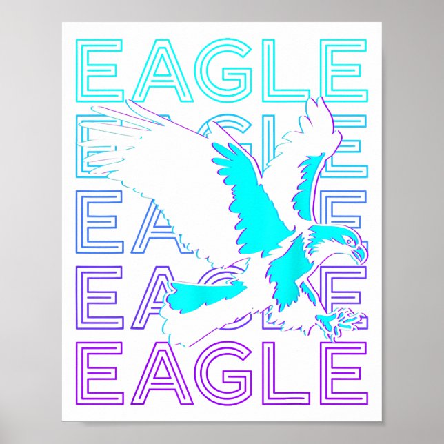 Adler Retro  Poster (Vorne)