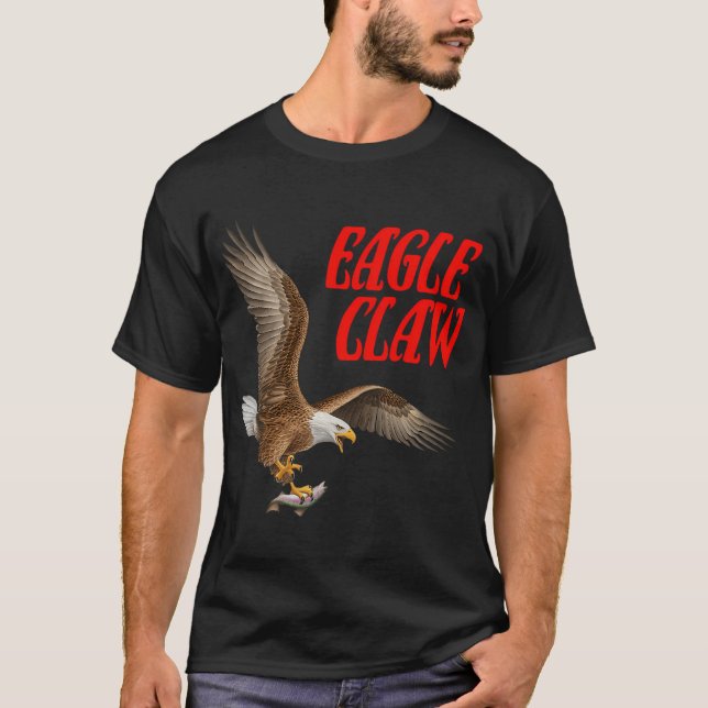 Adler (Roter Text) T-Shirt (Vorderseite)