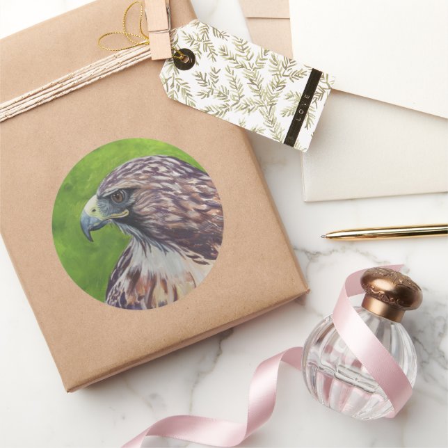 Adler Runder Aufkleber (Schenken)