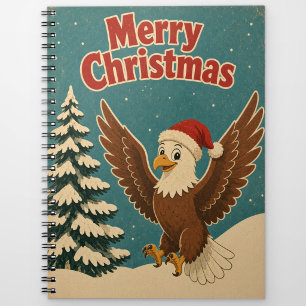 Adler-Schneewehen-Tier-Weihnachten Notizblock