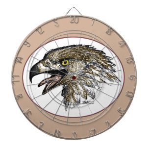 Adler schreit dartscheibe