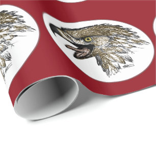 Adler schreit geschenkpapier