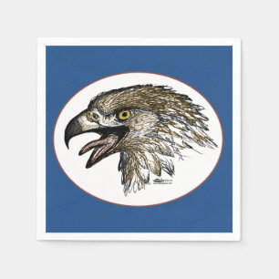 Adler schreit serviette