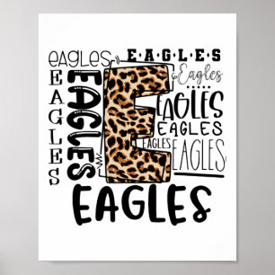 Adler Schulmaskottchen Leopard Plaid - Zur Schule Poster