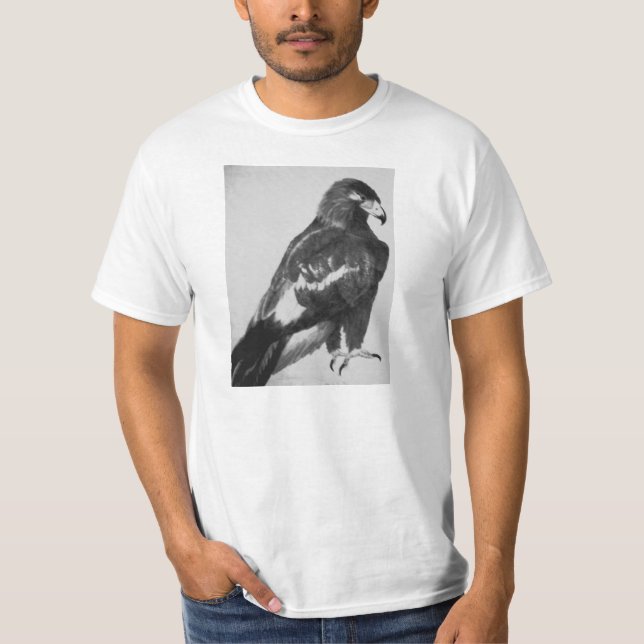 Adler, Schwarz-Weiß-T - Shirt (Vorderseite)