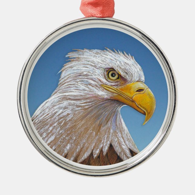 Adler Silbernes Ornament (Vorne)