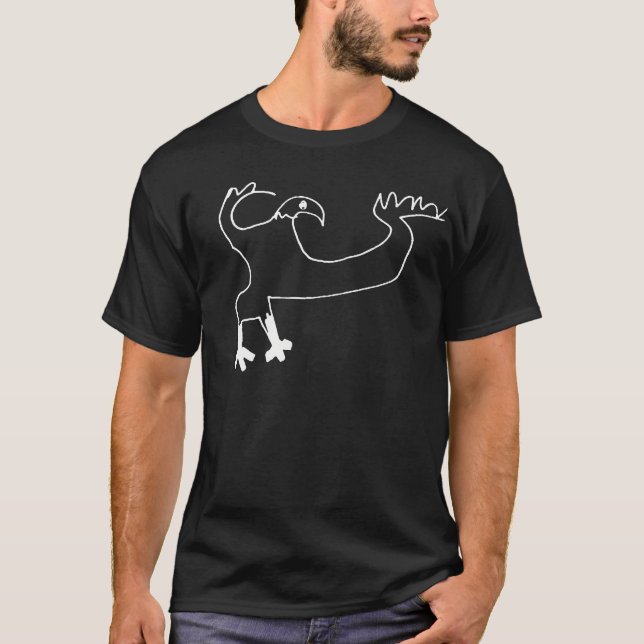 Adler-Skizze T-Shirt (Vorderseite)