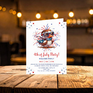 Adler Sommerparty Patriotisch USA 4. Juli Einladung