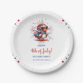 Adler Sommerparty Patriotisch USA 4. Juli Pappteller