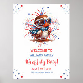 Adler Sommerparty Patriotisch USA 4. Juli Poster