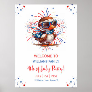 Adler Sommerparty Patriotisch USA 4. Juli Poster