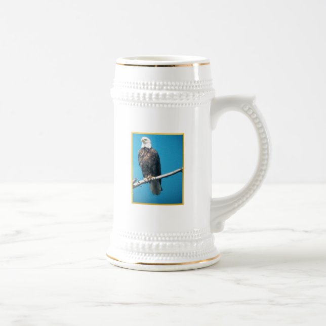 Adler Stein Bierglas (Rechts)