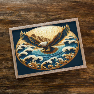 Adler stürzt über Wasser Poster