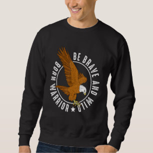 Adler Tapferer Ornithologe Falknerei Falke Habicht Sweatshirt