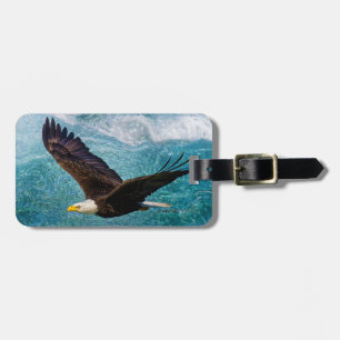 Adler über dem Sturm Gepäckanhänger