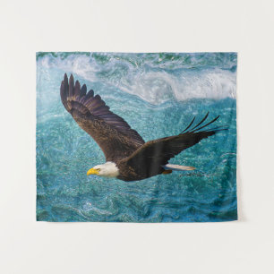 Adler über dem Sturm Wandteppich