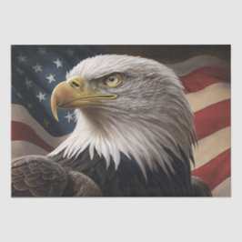 Adler und amerikanische Flagge Seidenpapier