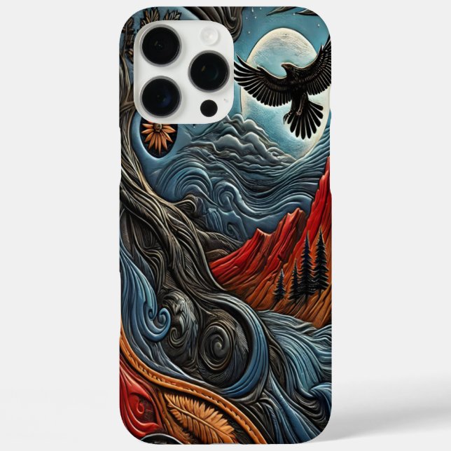 Adler und Berge Kunst, Dichtung und Musik Case-Mate iPhone Hülle (Rückseite)