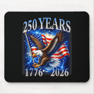 Adler und Flagge 250 Jahre 1776-2026 250. Geburtst Mousepad