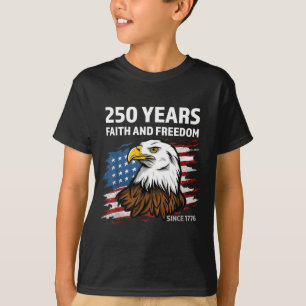 Adler und Flagge 250 Jahre 1776-2026 250. Geburtst T-Shirt