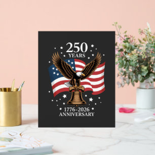 Adler und Flagge 250 Jahre Amerika 1776-2026 Acrylschild