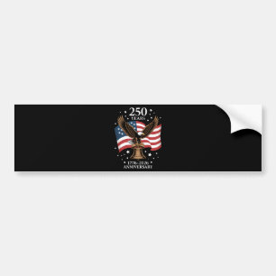 Adler und Flagge 250 Jahre Amerika 1776-2026 Autoaufkleber