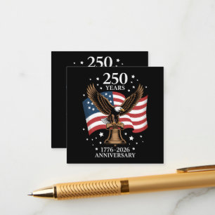 Adler und Flagge 250 Jahre Amerika 1776-2026 Begleitkarte