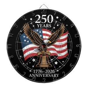 Adler und Flagge 250 Jahre Amerika 1776-2026 Dartscheibe