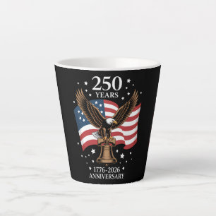 Adler und Flagge 250 Jahre Amerika 1776-2026 Milchtasse