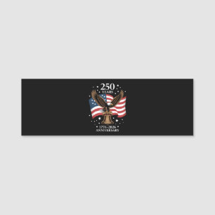 Adler und Flagge 250 Jahre Amerika 1776-2026 Namensschild