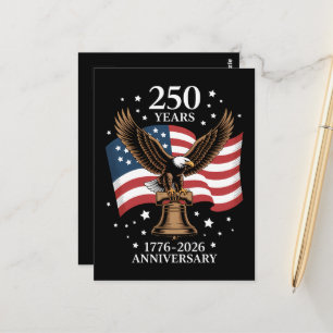 Adler und Flagge 250 Jahre Amerika 1776-2026 Postkarte