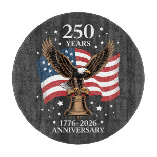 Adler und Flagge 250 Jahre Amerika 1776-2026 Schneidebrett