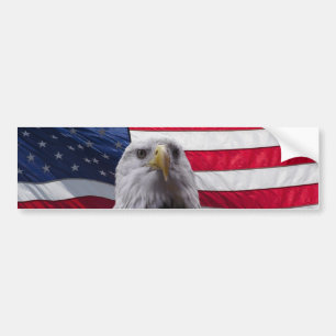 Adler und Flagge Autoaufkleber
