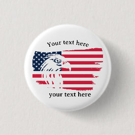 Adler und Flagge Button