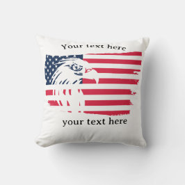 Adler und Flagge Kissen