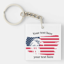 Adler und Flagge Schlüsselanhänger