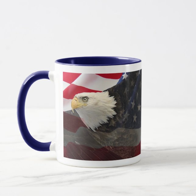 Adler und Flagge Tasse (Links)