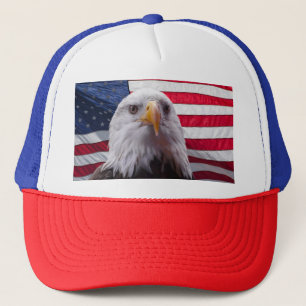 Adler und Flagge Truckerkappe