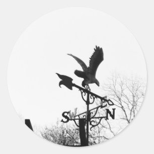 Adler und Pfeil Runder Aufkleber