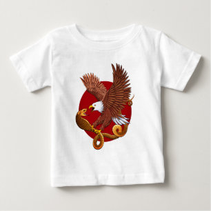 Adler und Schlange Baby T-shirt