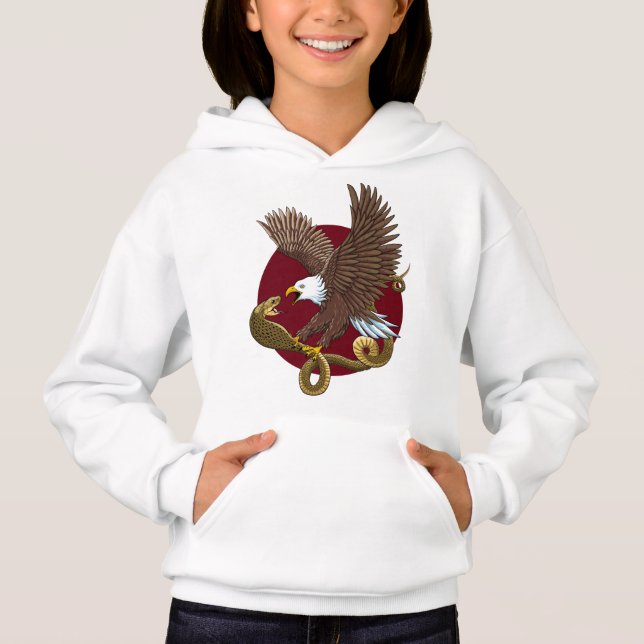 Adler und Schlange Hoodie (Vorderseite)