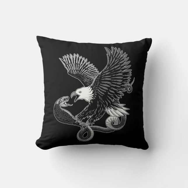 Adler und Schlange Kissen (Vorderseite)