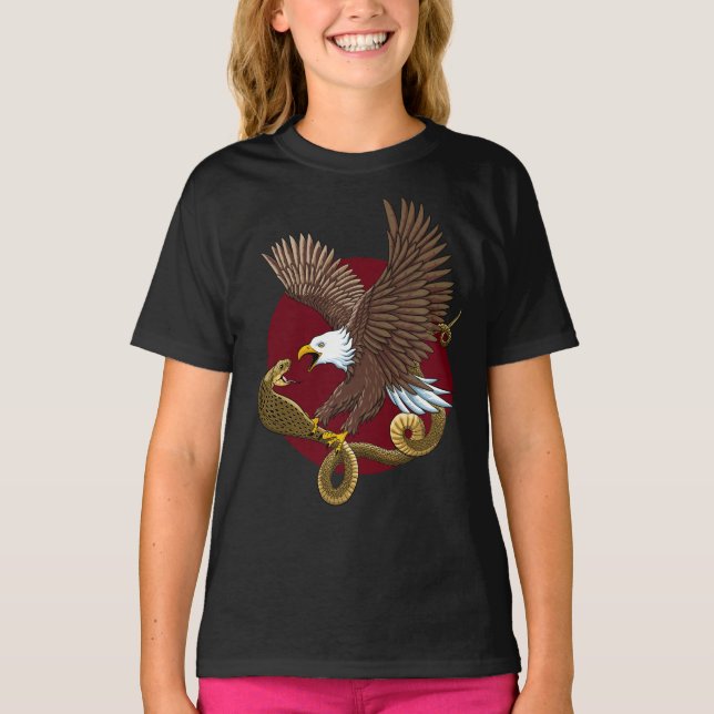 Adler und Schlange T-Shirt (Vorderseite)