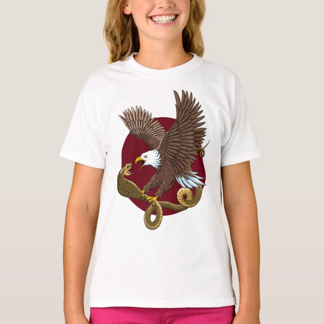 Adler und Schlange T-Shirt (Vorderseite)