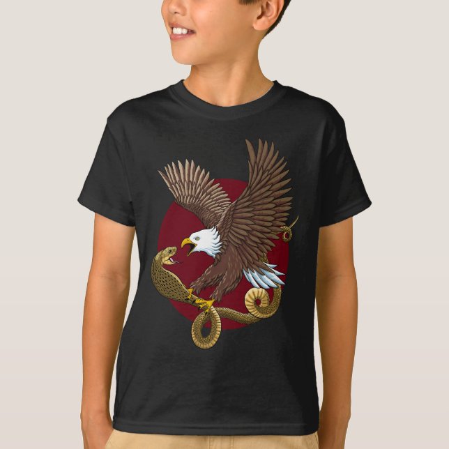 Adler und Schlange T-Shirt (Vorderseite)